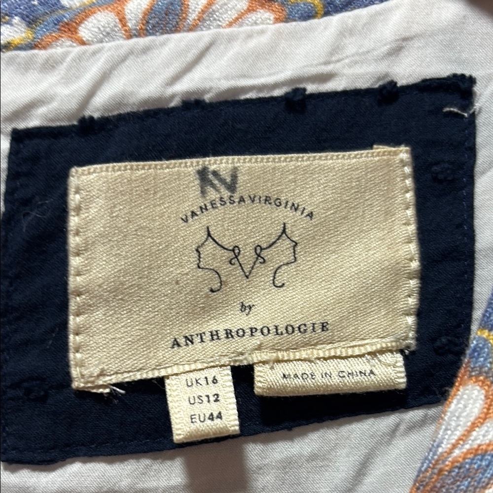 Vanessa Virginia Anthropologie Embroidered Sheath Dress - Picture 3 of 7